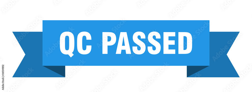 qc passed ribbon. qc passed isolated band sign. qc passed banner qc passed ribbon. qc passed isolated band sign. qc passed banner