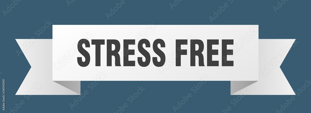 stress free ribbon. stress free isolated band sign. stress free banner stress free ribbon. stress free isolated band sign. stress free banner