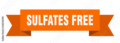 sulfates free ribbon. sulfates free isolated band sign. sulfates free banner