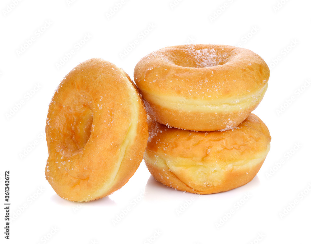 Delicious donuts isolated on a white background Delicious donuts isolated on a white background