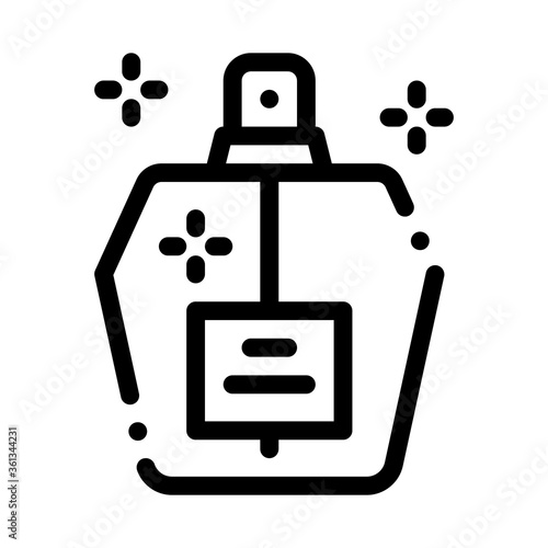 aroma odor parfume icon vector. aroma odor parfume sign. isolated contour symbol illustration