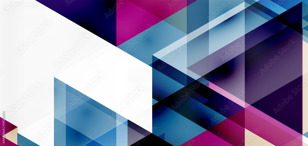 Geometric abstract background, mosaic triangle and hexagon shapes. Trendy abstract layout template for business or technology presentation, internet poster or web brochure cover, wallpaper Geometric abstract background, mosaic triangle and hexagon shapes. Trendy abstract layout template for business or technology presentation, internet poster or web brochure cover, wallpaper
