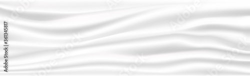 Abstract white cloth vector background. Vector illustration.