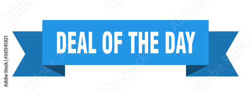 deal of the day ribbon. deal of the day isolated band sign. deal of the day banner