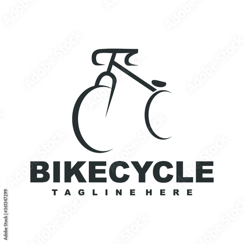 simple bicycle creative logo
