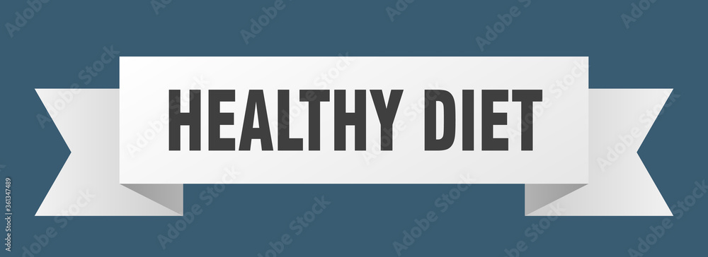 healthy diet ribbon. healthy diet isolated band sign. healthy diet banner healthy diet ribbon. healthy diet isolated band sign. healthy diet banner
