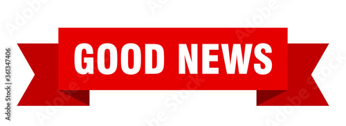 good news ribbon. good news isolated band sign. good news banner