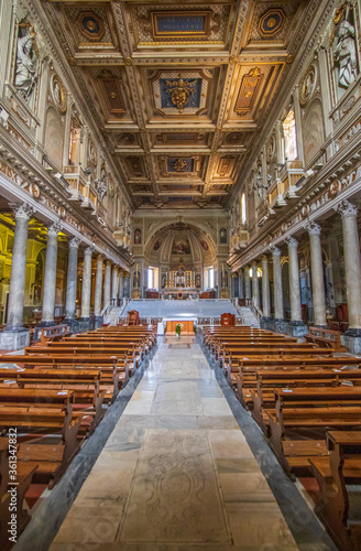 Rome  Italy - home of the Vatican and main center of Catholicism  Rome displays dozens of historical  wonderful churches. Here in particular the San Martino ai Monti basilica
