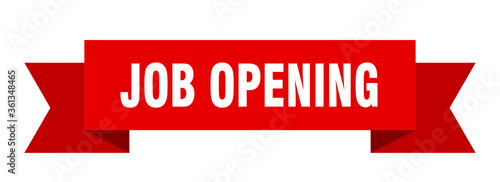 job opening ribbon. job opening isolated band sign. job opening banner