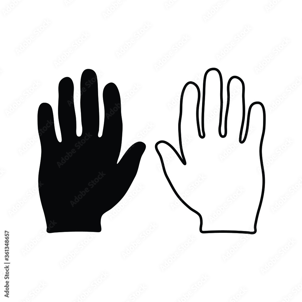 Obraz premium Hands vector icon. eps 10