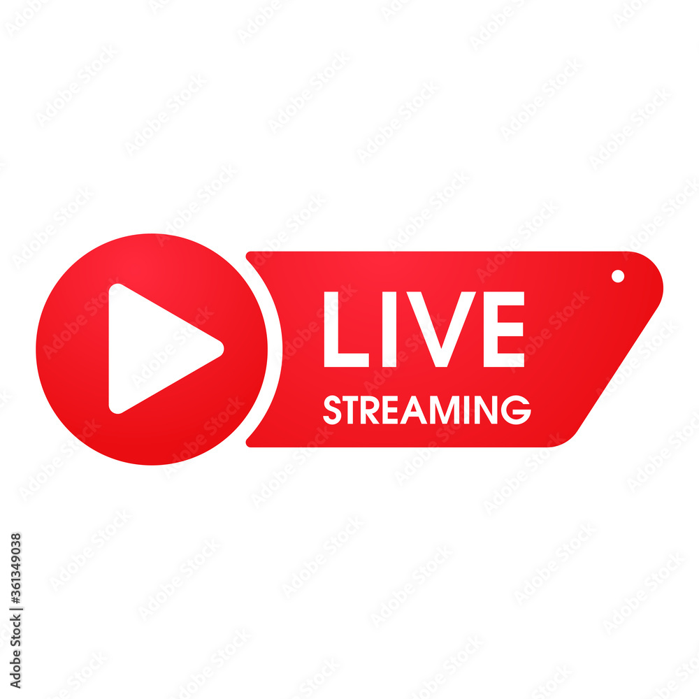 Live streaming symbol Online broadcast icon The concept of live streaming for selling on social media. Live streaming symbol Online broadcast icon The concept of live streaming for selling on social media.