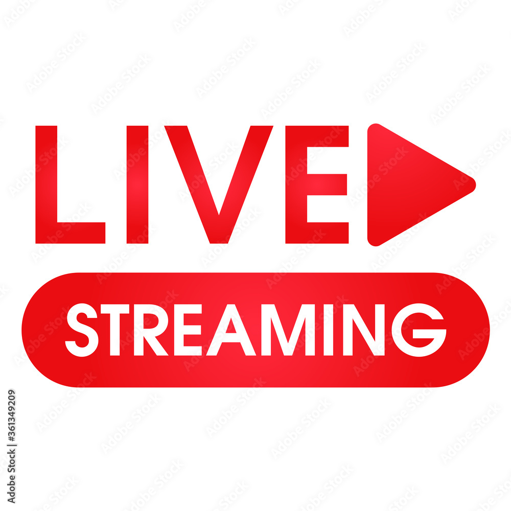 Live streaming symbol Online broadcast icon The concept of live streaming for selling on social media. Live streaming symbol Online broadcast icon The concept of live streaming for selling on social media.