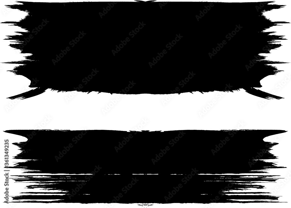Grunge Paint Roller . Vector brush Stroke . Distressed banner . Black stripes isolated. paintbrush collection . Modern Textured shape . Dry border in Black . Bulge lines Grunge Paint Roller . Vector brush Stroke . Distressed banner . Black stripes isolated. paintbrush collection . Modern Textured shape . Dry border in Black . Bulge lines