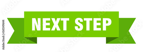 next step ribbon. next step isolated band sign. next step banner
