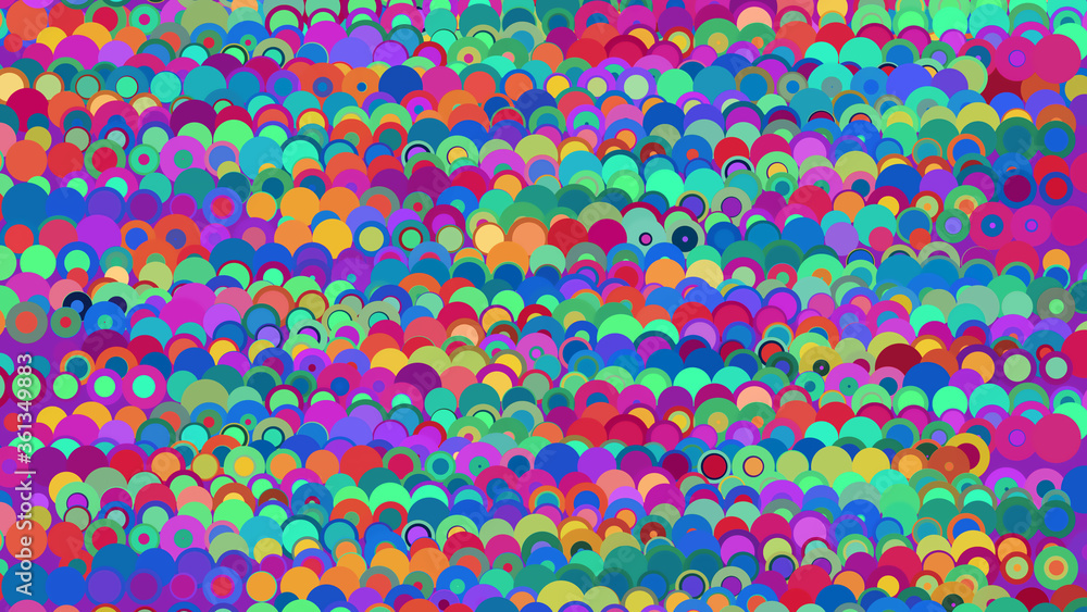 Multi-colored scales, abstract background pattern of various colored dots Multi-colored scales, abstract background pattern of various colored dots