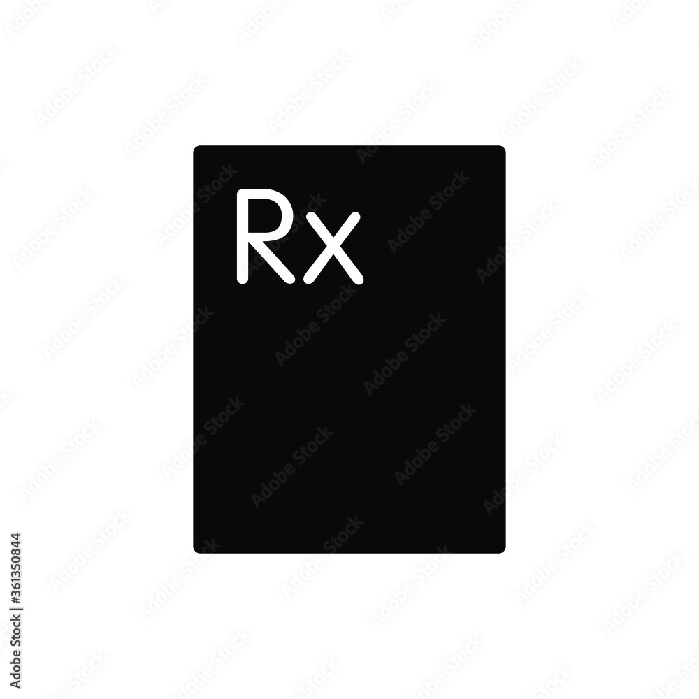 Illustrattion, Vector, Recipe drug icon template Illustrattion, Vector, Recipe drug icon template