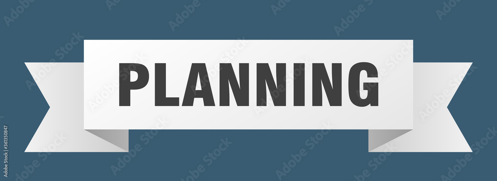 planning ribbon. planning isolated band sign. planning banner planning ribbon. planning isolated band sign. planning banner