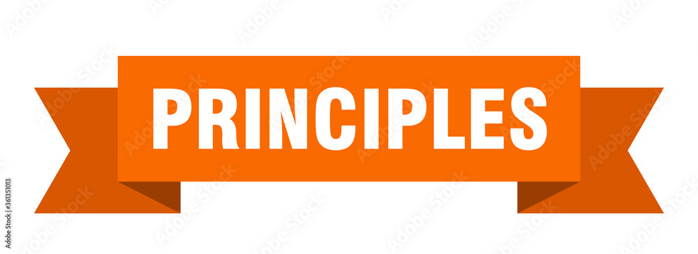 principles ribbon. principles isolated band sign. principles banner principles ribbon. principles isolated band sign. principles banner