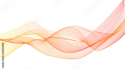 Abstract Flow Bright Color Liquid Wave On White Background Design Vector Illustration Style