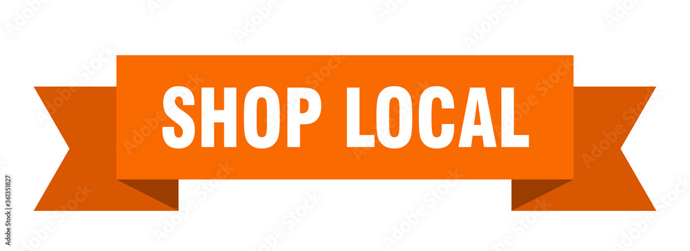 shop local ribbon. shop local isolated band sign. shop local banner shop local ribbon. shop local isolated band sign. shop local banner