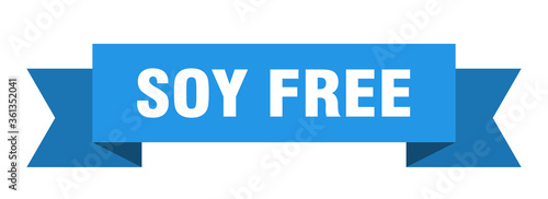 soy free ribbon. soy free isolated band sign. soy free banner