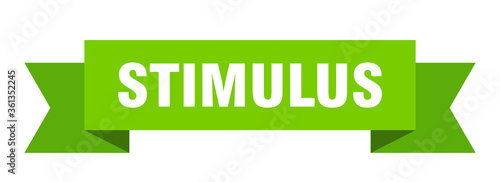 stimulus ribbon. stimulus isolated band sign. stimulus banner