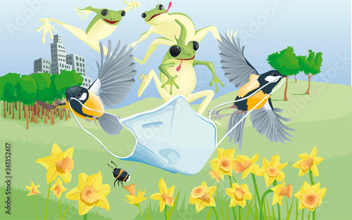 Les animaux aux printemps 2020
