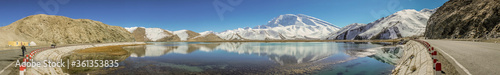 Karakul Lake with Mutztagh Ata Xinjiang China 