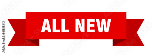 all new ribbon. all new isolated band sign. all new banner