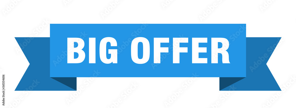 big offer ribbon. big offer isolated band sign. big offer banner big offer ribbon. big offer isolated band sign. big offer banner