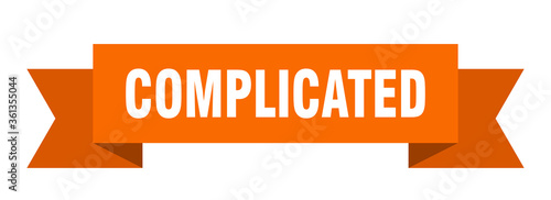 complicated ribbon. complicated isolated band sign. complicated banner
