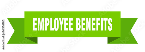 employee benefits ribbon. employee benefits isolated band sign. employee benefits banner