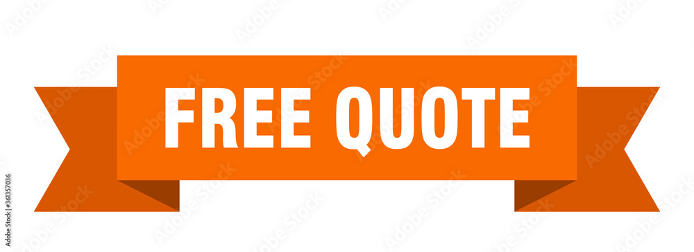 free quote ribbon. free quote isolated band sign. free quote banner free quote ribbon. free quote isolated band sign. free quote banner