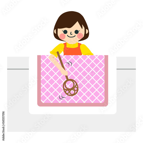 家事をする女性