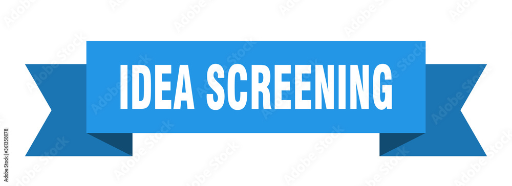 idea screening ribbon. idea screening isolated band sign. idea screening banner idea screening ribbon. idea screening isolated band sign. idea screening banner