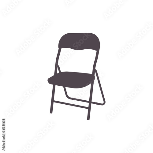Chair icon. Folding chair vector illustration. Eps 10.