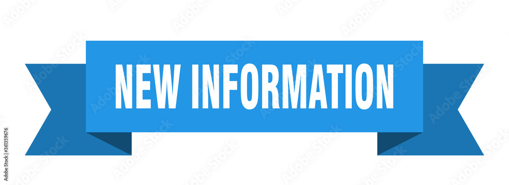 new information ribbon. new information isolated band sign. new information banner