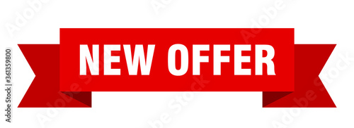 new offer ribbon. new offer isolated band sign. new offer banner