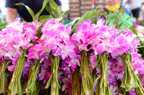 Fresh orchids, pink, white, bundle for sale photo