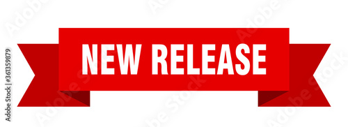 new release ribbon. new release isolated band sign. new release banner