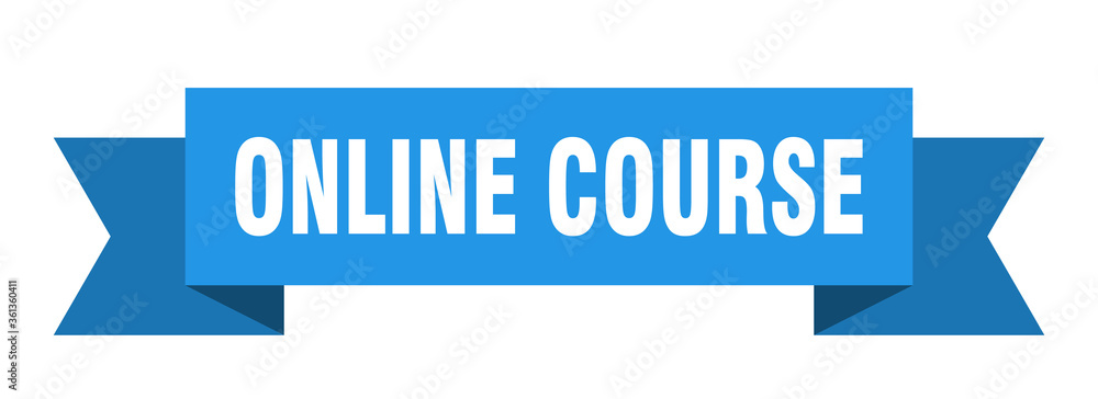 online course ribbon. online course isolated band sign. online course banner online course ribbon. online course isolated band sign. online course banner