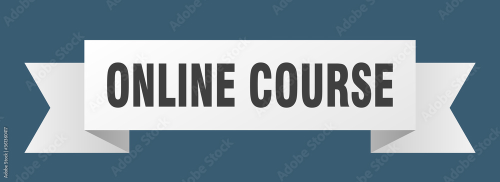 online course ribbon. online course isolated band sign. online course banner online course ribbon. online course isolated band sign. online course banner