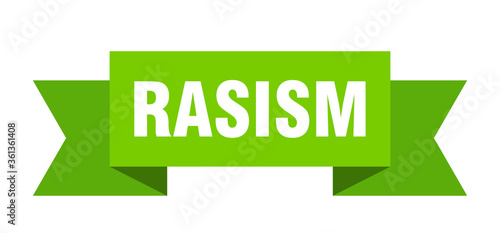 rasism ribbon. rasism isolated band sign. rasism banner