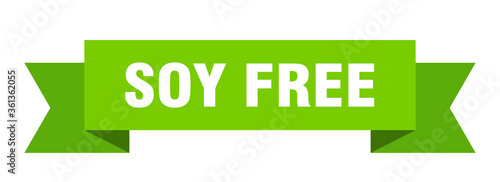 soy free ribbon. soy free isolated band sign. soy free banner
