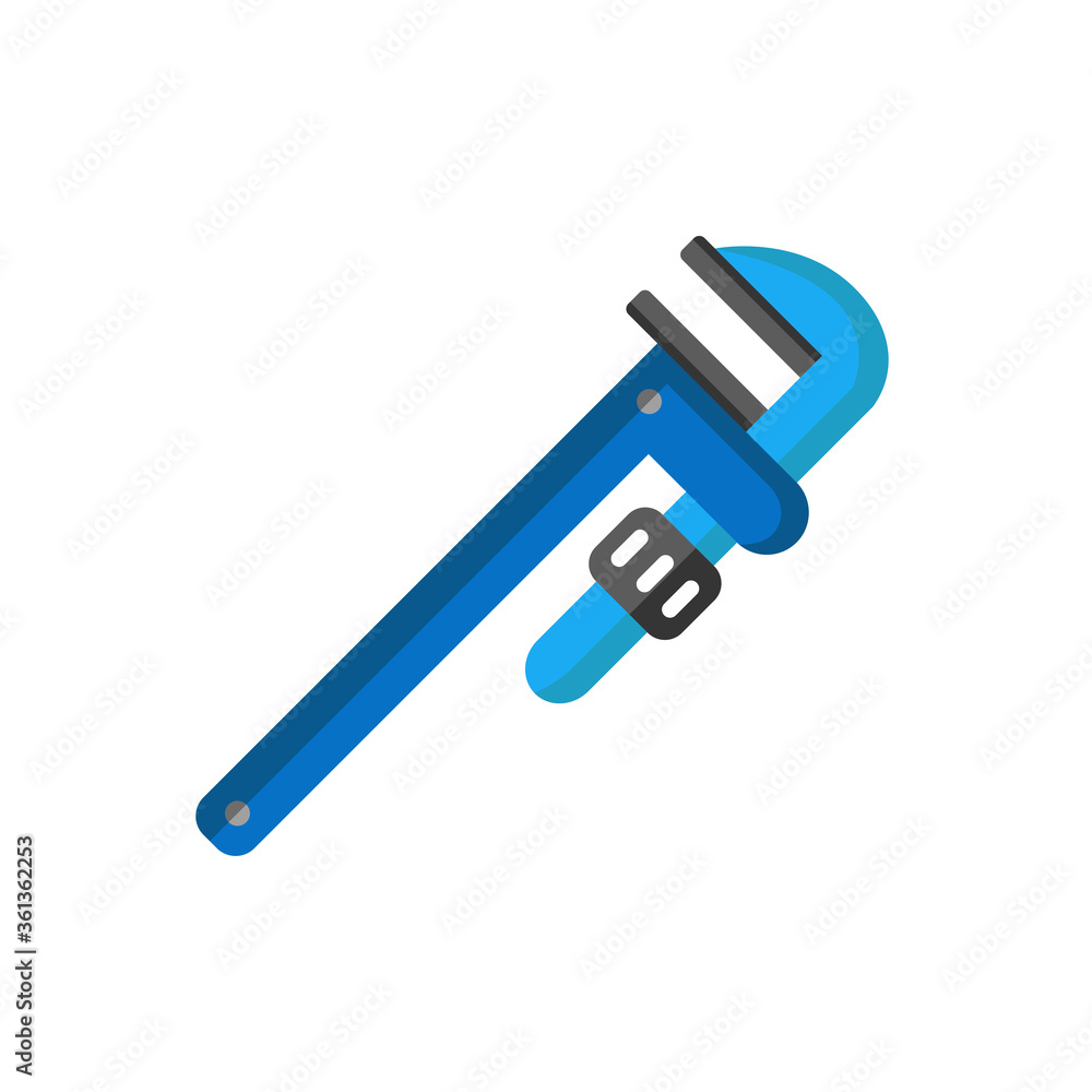 pipe wrench icon vector illustration design pipe wrench icon vector illustration design