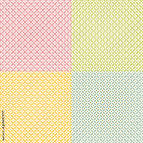seamless pastel geometric patterns