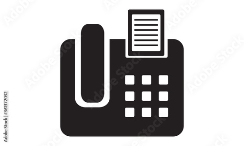 Fax icon vector graphics design