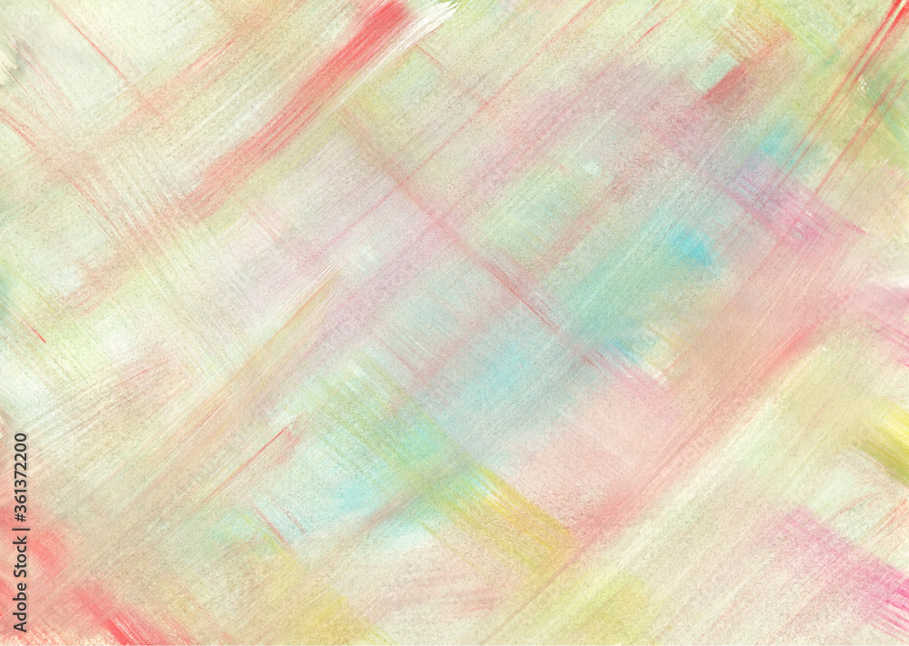 Fototapeta premium Multicolored striped background. Watercolor. Illustration