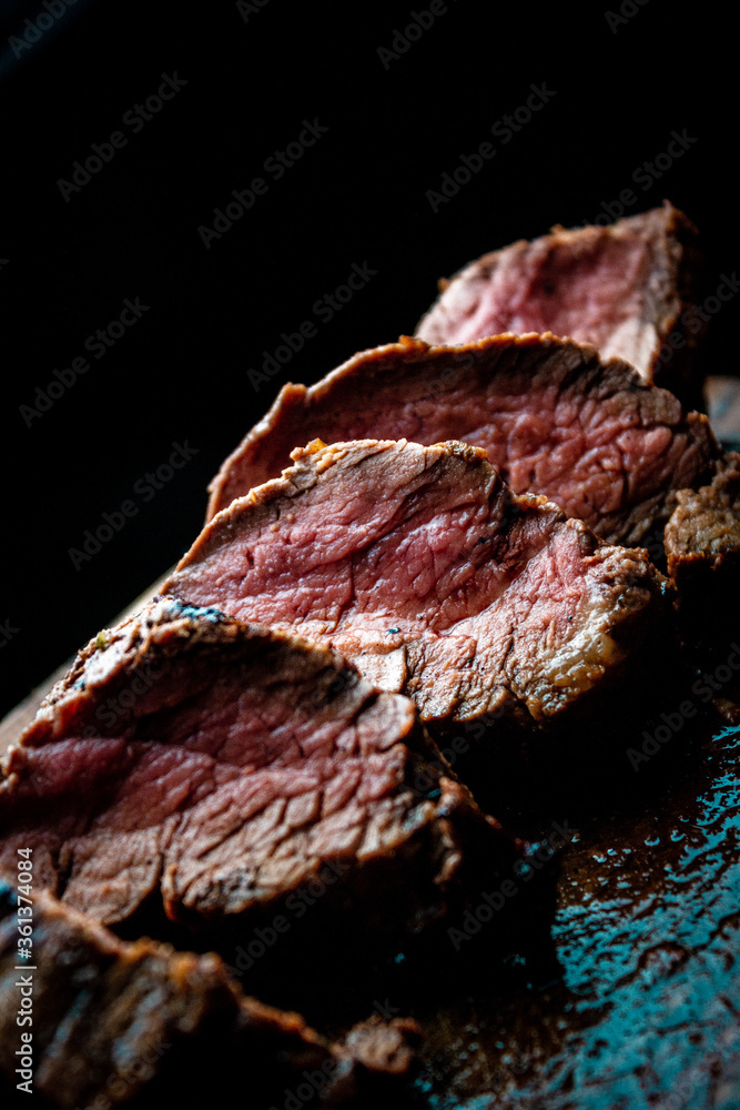 Fototapeta premium Lomo fino a la parrilla 