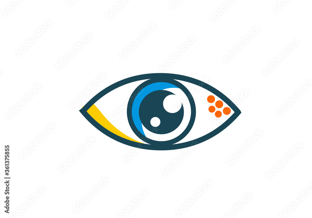 Eye icon - eye symbol. flat eye sign vector
